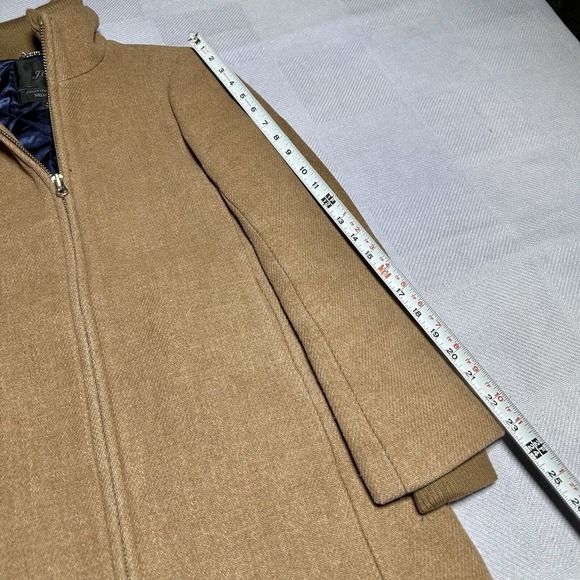 J Crew Brown Wool Lodge Coat Women's Size 00 Italian Stadium Cloth Nello Gori‎ - Picture 12 of 14